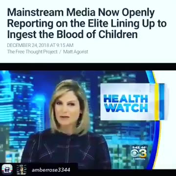 The Normalization of ADRENOCHROME (CHILDREN BLOOD)