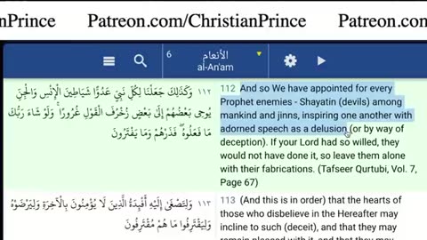 Christian prince How you know that allah is not satan