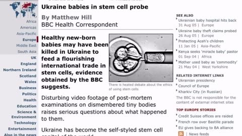 The Ukrainian child trafficking that is globally organized by the deep state