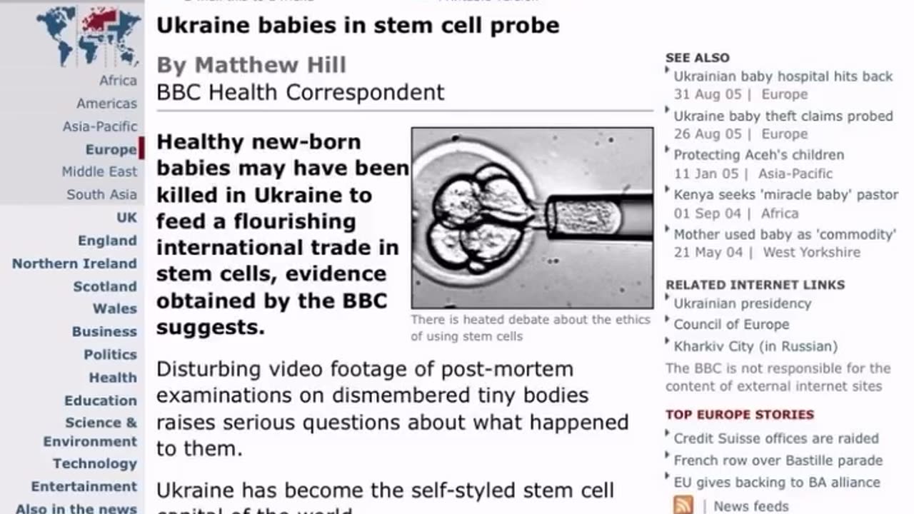 The Ukrainian child trafficking that is globally organized by the deep state