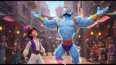 “Aladdin & The Magic Lamp ✨ | 100-Second Magical Adventure | Genie, Jasmine & Jafar!”