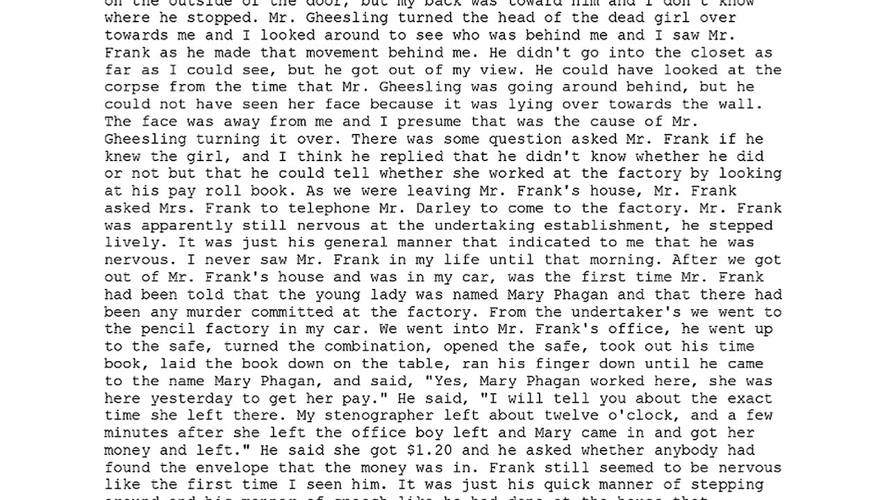 W W ROGERS, Sworn In For The State, 6th To Testify