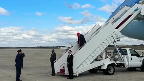 TRUMP always knows how to make an entrance....