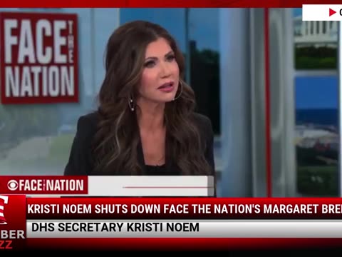 Kristi Noem Shuts Down Face The Nation's Margaret Brennan