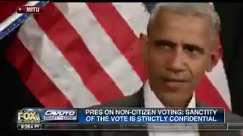 In 2016, Barack Obama encouraged illegal aliens to vote.