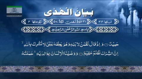 Bayan-ul-Huda English (Surah LUQMAN 01 To Surah AS-SAJDAH 30) By Dr. Israr Ahmed | 82/114