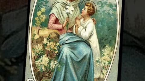 Viejas postales Navideñas - La Virgen y el Niño Jesús