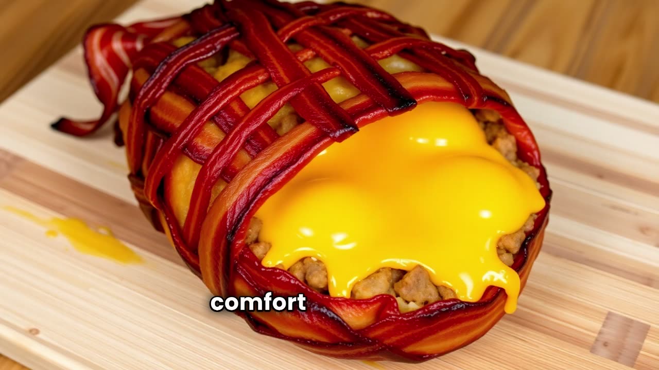 FlavorVille Breakfast Bomb 🥓🍳 Bacon-Wrapped Egg Yolk Lava Explosion