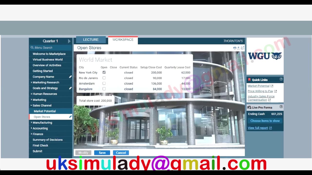 marketplace simulation