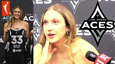 Elizabeth Kitley #33 Masculine "Women" with An Adam's Apple Is Topless Drafted By the Las Vegas Aces