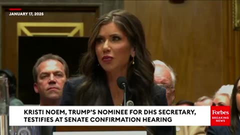 BREAKING NEWS- Kristi Noem Pledges To Secure Border, Reform Secret Service