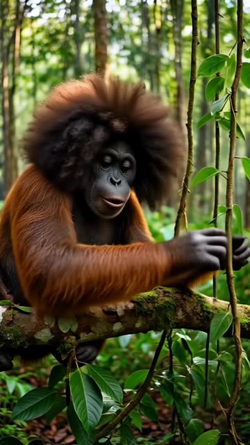 Ourangatang with an Afro