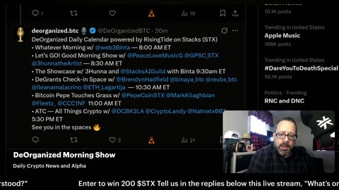 DeOrganized LIVE+ ⚡ Bitcoin + Stacks TV | Daily News • Builders • Games 11-10