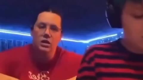 Obese ugly single mom brainwashing kids to be gay