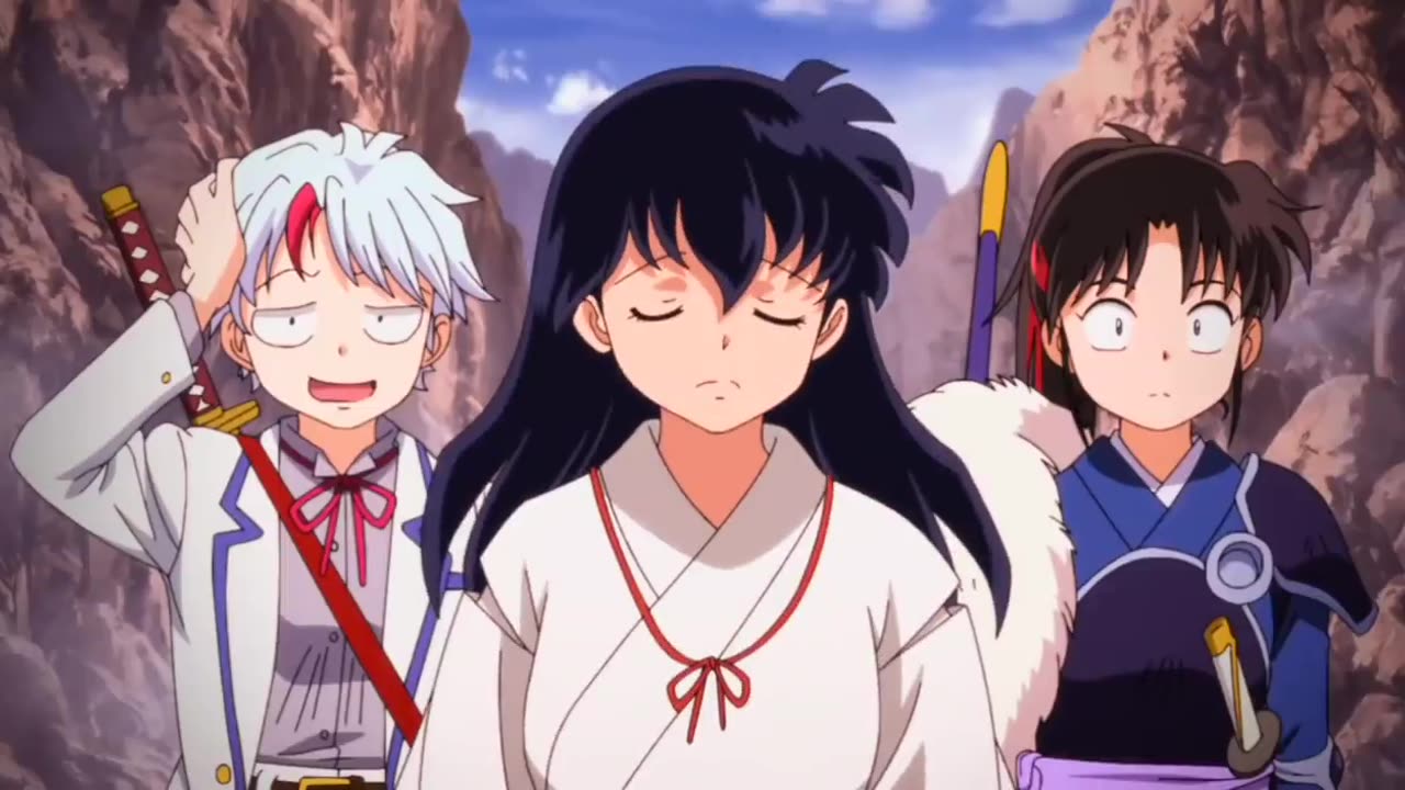 Inuyasha meets Moroha English Dub Inuyasha and Moroha's Renuion (Emotional moment)