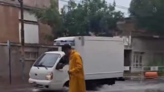 Heavy flooding due to torrent rainfall in Rosario of Santa Fe province, Argentina 02/05/2025