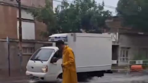 Heavy flooding due to torrent rainfall in Rosario of Santa Fe province, Argentina 02/05/2025