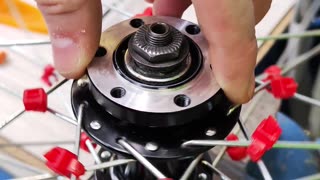 Bicycle wheel will be strong if you properly lock the spokes together.