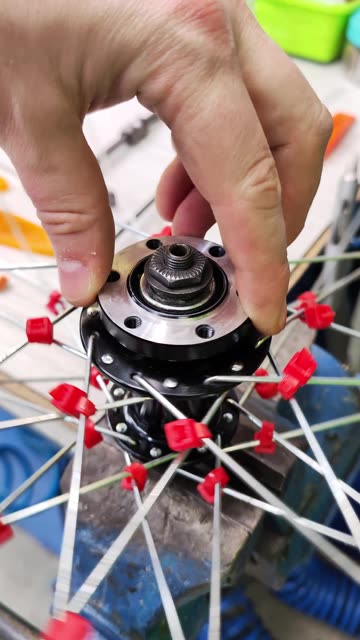 Bicycle wheel will be strong if you properly lock the spokes together.