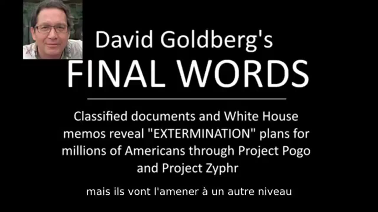 David Goldberg: Government to Exterminate People