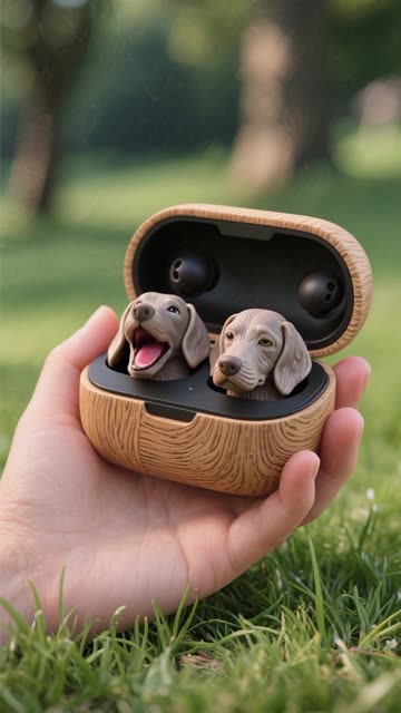 When Even Your Earbuds Have a Bestie 🐾