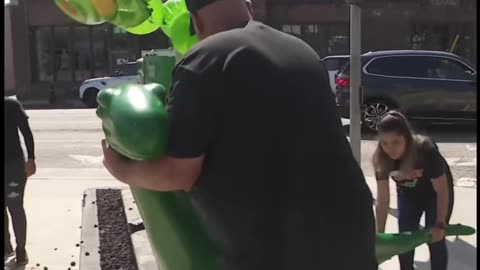 Stolen Brentwood Gas Station Dinosaur Returned