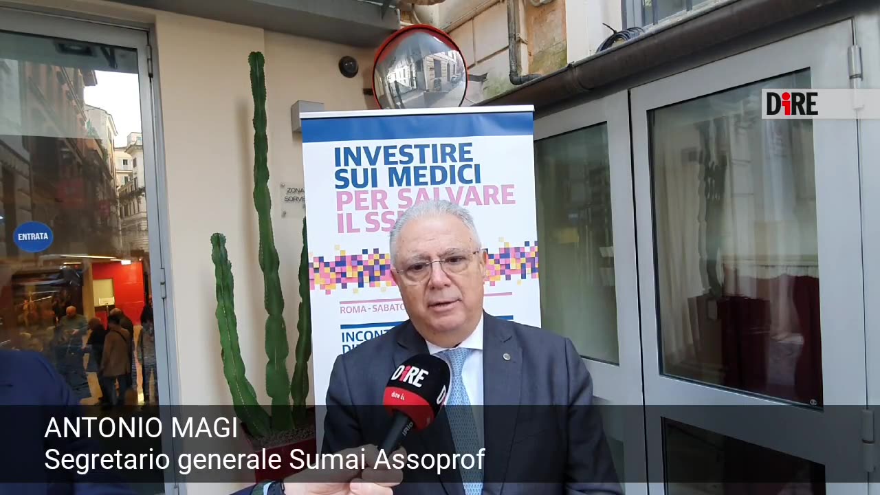 Roma - SANITÀ. MAGI (SUMAI ASSOPROF): PROFESSIONE VIVE MOMENTO DI GRAVE SOFFERENZA (25.01.25)