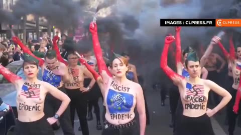 Akce Femen na podporu Ukrajiny aneb UKRAJINSKÉ ŽENY DEMONSTRUJÍ V PAŘÍŽI
