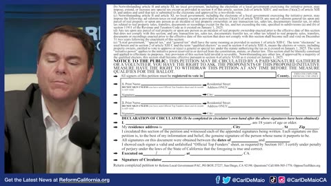 URGENT: Sign the SAVE PROP 13 Petition!