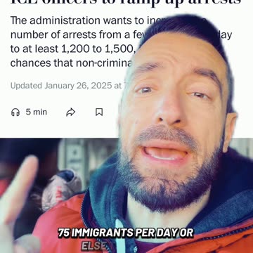 Trump officials issue quotas to ICE officers to ramp up arrests