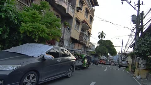 Typical Street on R. Vicencio Street in Mandaluyong City in the Philippines