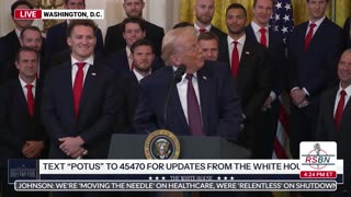 WATCH: President Trump Welcomes the 2025 Stanley Cup Champions to the White House - 01/15/26