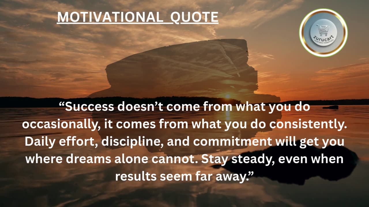 Quote For The Day: Stay consistent — your effort is building your tomorrow🕰️