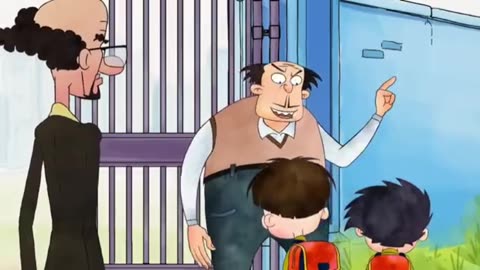 Children enjoy cartoon beast 😂 for kids