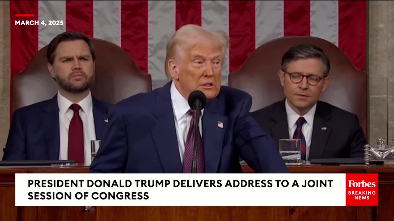 BREAKING NEWS: Trump Announces, Reads Aloud Letter From Ukraine's Zelensky During Speech To Congress