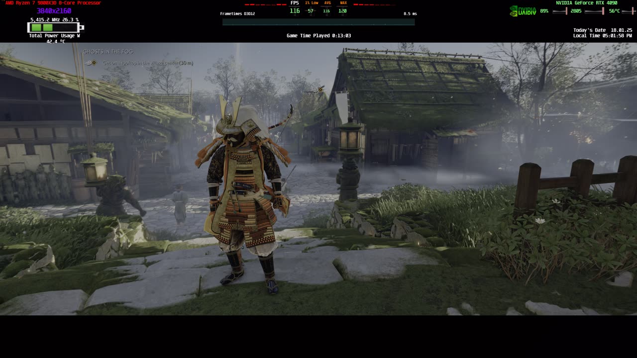 Ghost of Tsushima Directors Cut 4K HDR Gameplay PC Sony Bravia 9 Rtx 4090 AMD 9800x3d