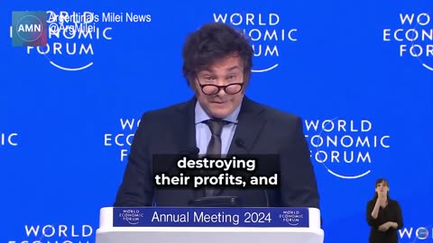Javier Milei's 2024 Davos "The West Is in Danger" speech WEF