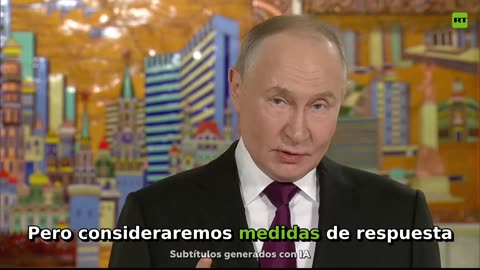 Putin advierte sobre posibles medidas de respuesta contra Ucrania por ataques a buques rusos