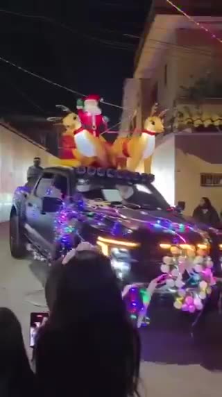 Members of Los Tlacos (also known as Cartel de la Sierra) held a Christmas parade