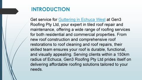 Get service for Guttering in Echuca West