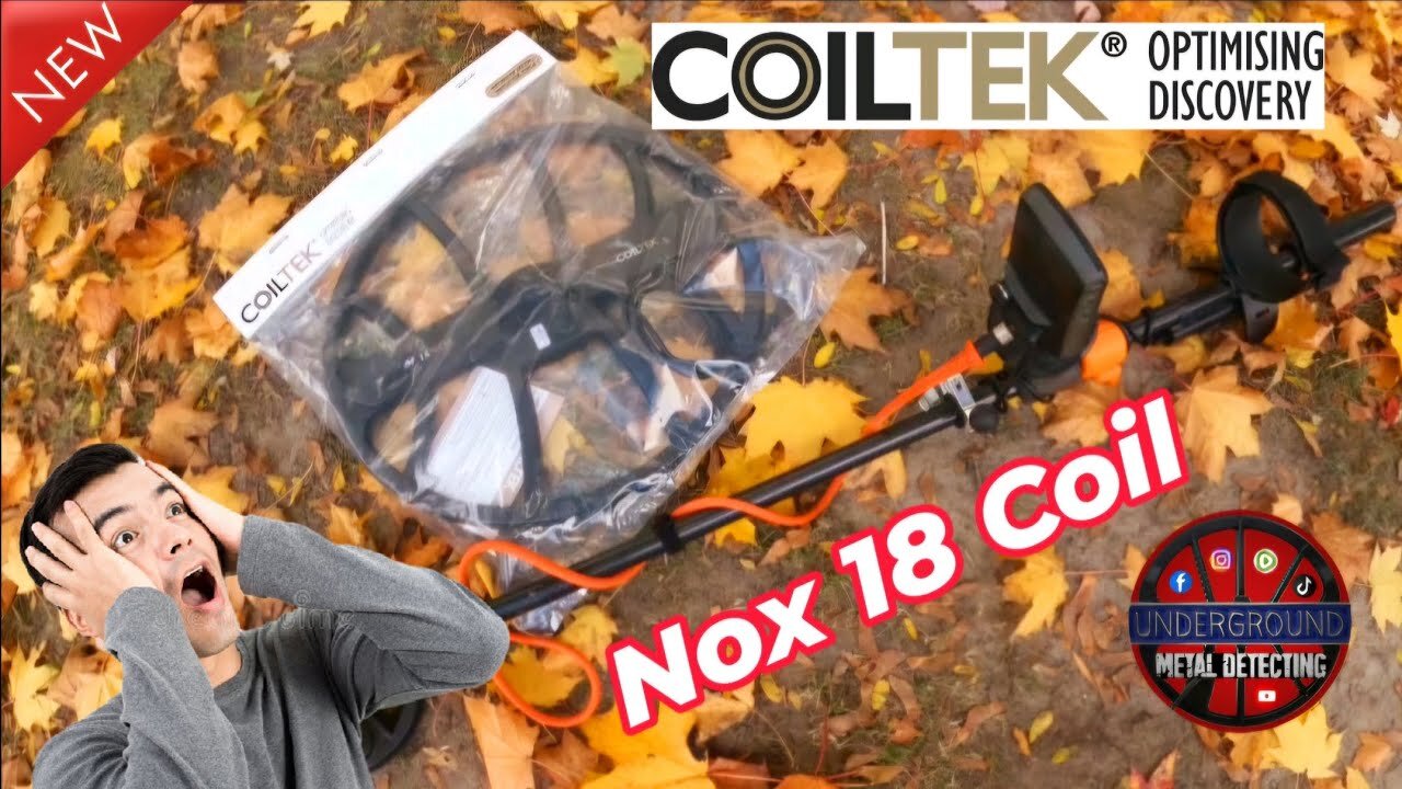 Check out the MASSIVE 18" Coiltek Nox 18 coil for the Minelab Equinox and Xterra metal detector !