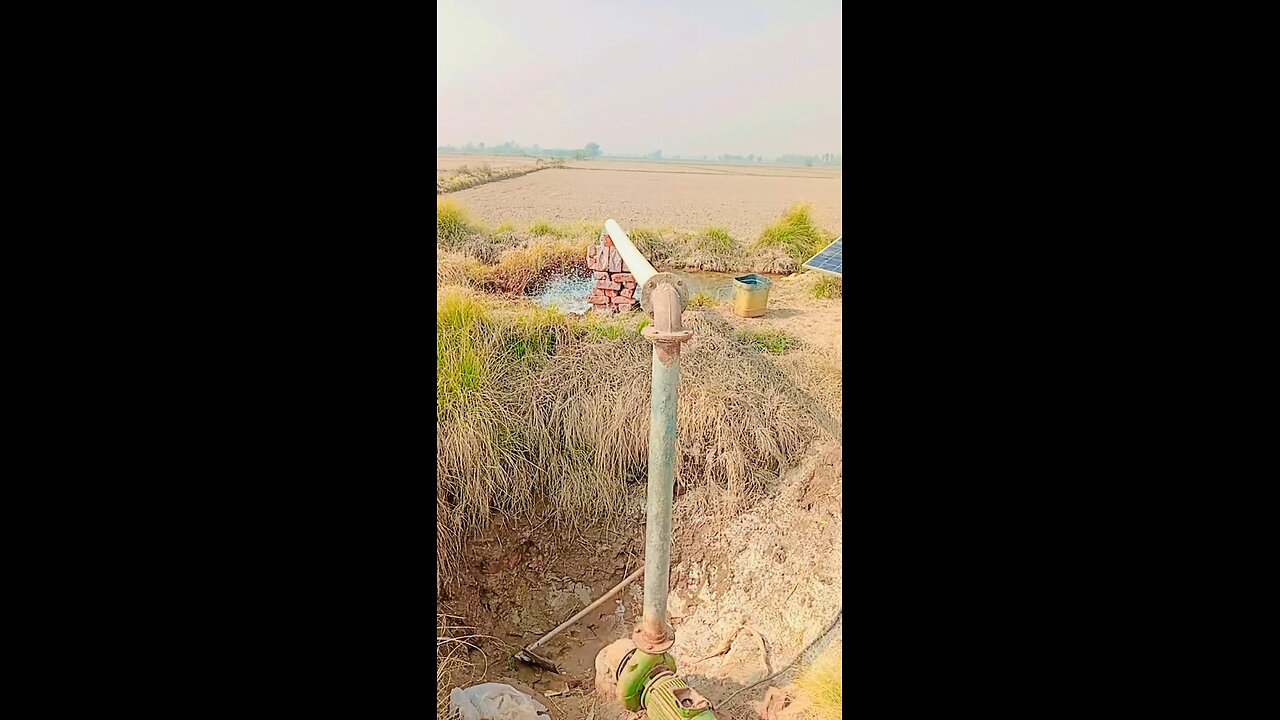 Tube well on solar panels