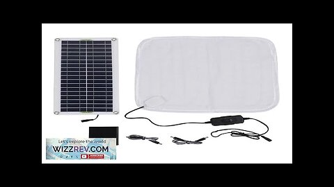 12V 50W Solar Panel with Electric Heating Blanket Waterproof DC Interface Monocrystalline Review