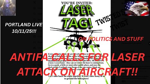 ANTIFA's Insane Laser Assault: Portland's Commie Cowards Declare Open War on American Skies