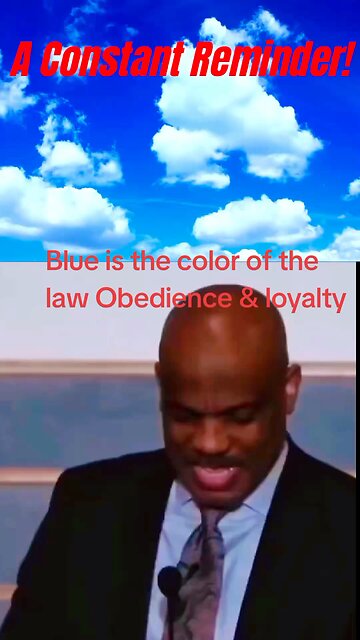 We live under the deep blue sky a call a constant reminder to obey God!