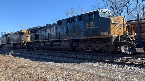 CSX Train meet with a YN2 63 and a DPU