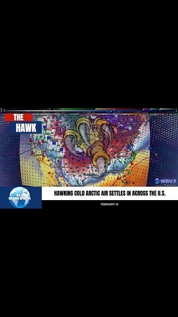 ❄️ Arctic Blast: Record Cold Grips Central U.S. 2/19/25 #shorts #weather