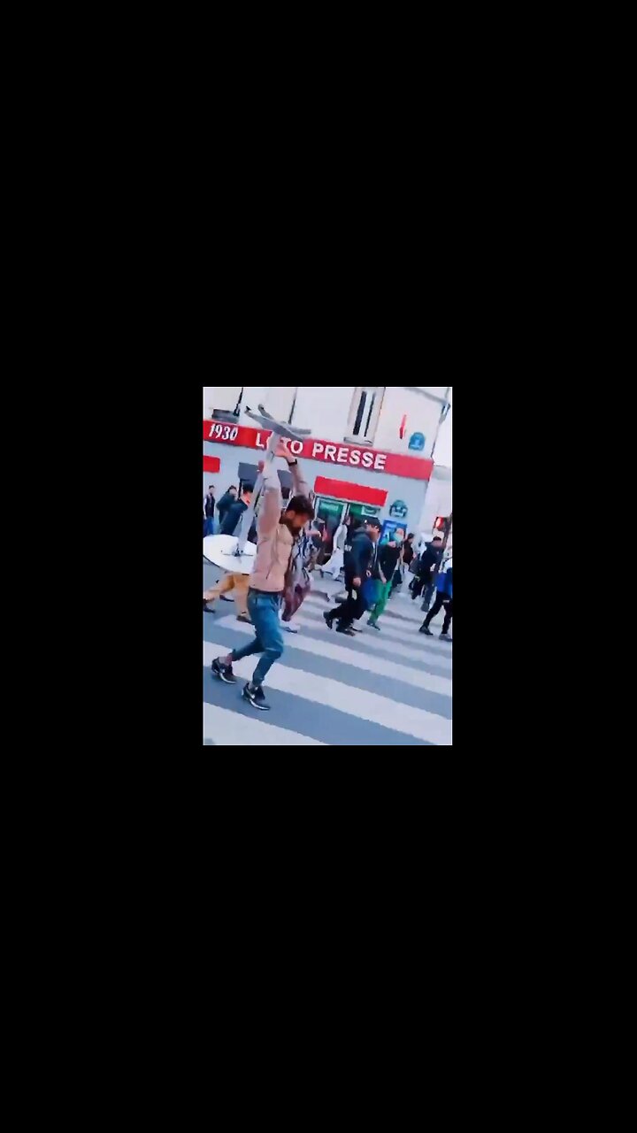 Collapse of Western Society: Hoardes of Illegals Storm Paris, yelling “Allahu Akbar” & Vandalizing Cars, Shops & Restaurants