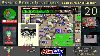 SimCity | SNES | 1991 | Scenario #7 Las Vegas | Retro Longplay | Episode 20