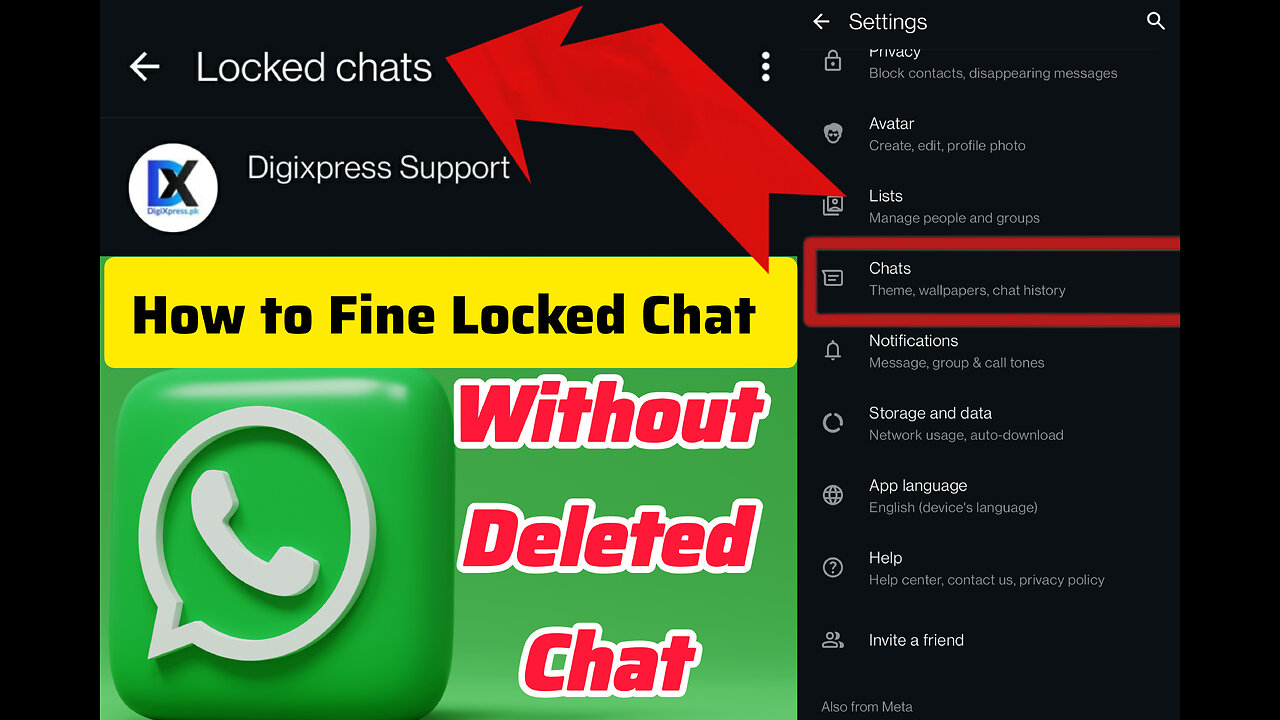 How to Hide WhatsApp Chat/ Find locked Chat in WhatsApp